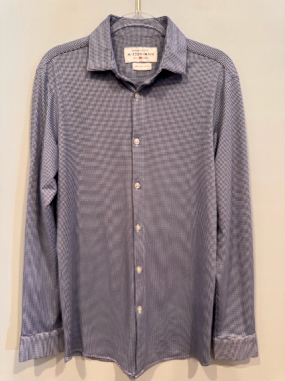 Mizzen + Main Spinnaker Collection Performance Shirt Medium Tall Trim Fit